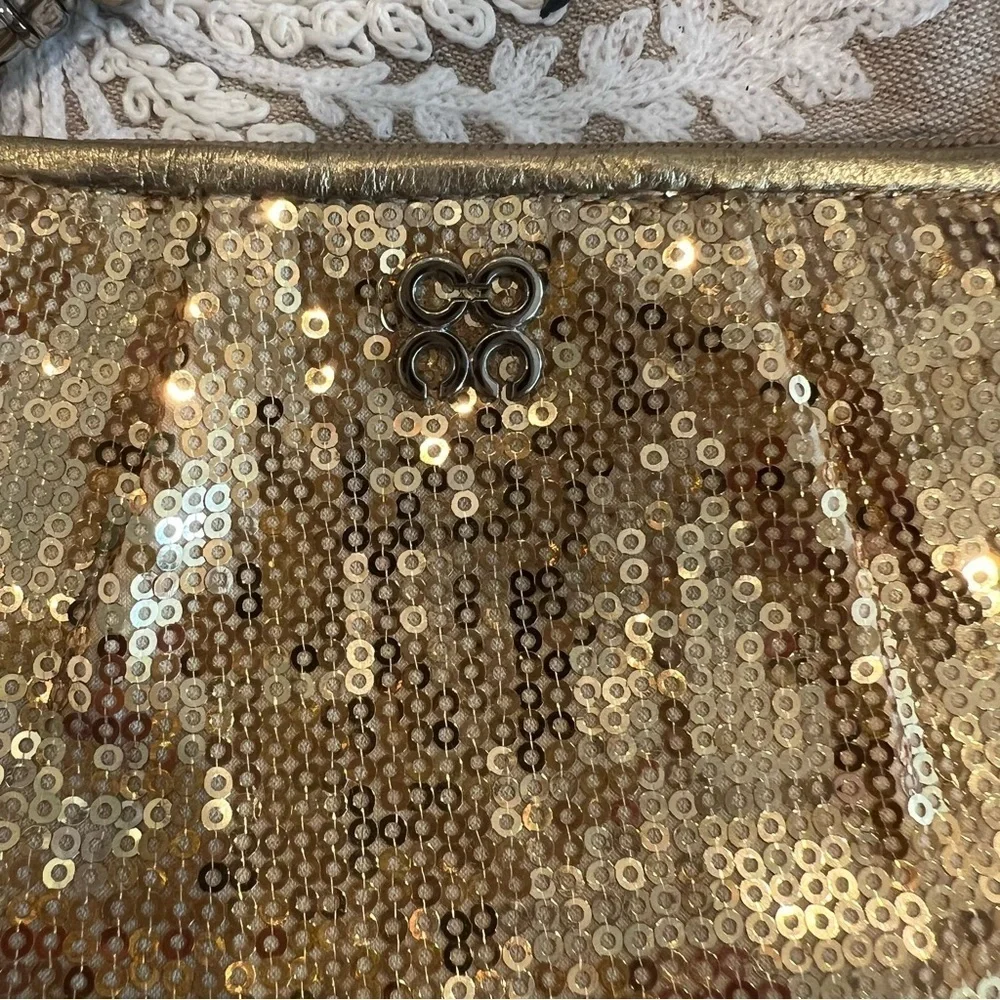 Coach gold sequin